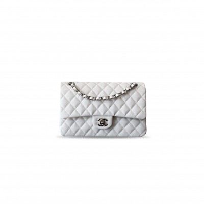 CHANEL CAVIAR QUILTED MEDIUM DOUBLE FLAP LIGHT A01112 (25.5*15.5*6.5cm)
